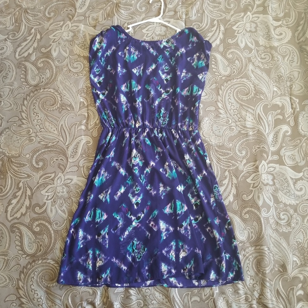 Purple multicolored dress